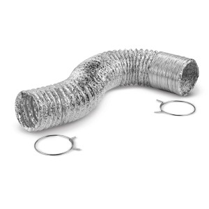 Foil Flex Duct, 4-in x 8-Ft
