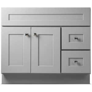 Design House Brookings Bathroom Vanity Without Top in Sherwin Williams® Gray, Unassembled, 36-in - 665683 | Lowe's Pro Supply