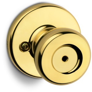 Kwikset Tylo Privacy Knob Polished Brass