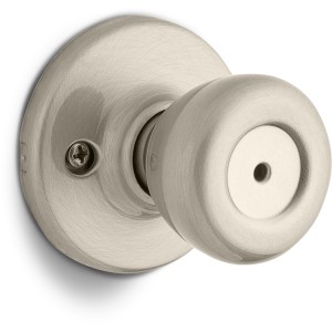 Kwikset Tylo Privacy Knob Satin Nickel - 555154 | Lowe's Pro Supply