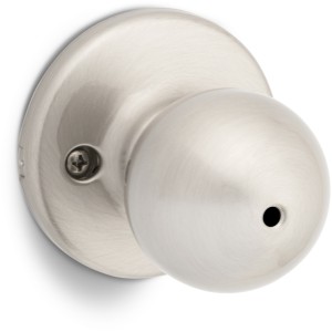 Kwikset Polo Privacy Knob Satin Nickel - 555355 | Lowe's Pro Supply