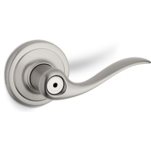 Kwikset Kwikset Tustin Privacy Lever Satin Nickel - 555810 | Lowe's Pro Supply