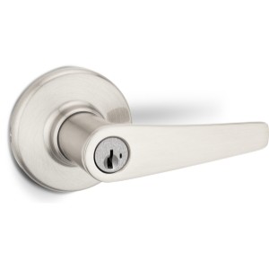 Kwikset Kwikset Smartkey Delta Entry Lever Satin Nickel - 558127 | Lowe's Pro Supply