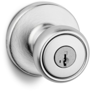 Kwikset SmartKey Tylo Entry Knob Satin Chrome
