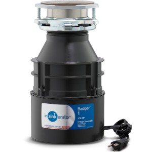 InSinkErator Badger 1 Series Continuous Feed 1/3 HP Corded Garbage Disposal with Dura-Drive Induction Motor - 720101 | Lowe's Pro Supply