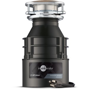 InSinkErator Badger 5 Series Continuous Feed 1/2 HP Corded Garbage Disposal with Lift & Latch Technology - 720106 | Lowe's Pro Supply