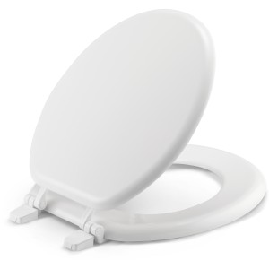 Bemis Bemis 400TTA Round Enameled Wood Toilet Seat White - 730667 | Lowe's Pro Supply