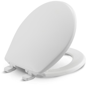 Bemis Bemis 730SL Round Plastic Toilet Seat White Never Loosens Slow-Close - 730830 | Lowe's Pro Supply