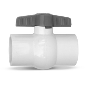 Super-Pro 2" S White PVC Ball Valve - 918644 | Lowe's Pro Supply
