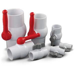 Super-Pro 3" S White PVC Ball Valve, Slip x Slip - 918645 | Lowe's Pro Supply