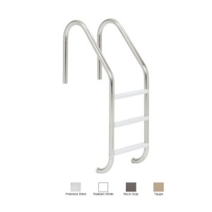 S.R. Smith 24" Stainless Steel 3-Step Economy Ladder with Elite LTDF-103 Stainless Steel Tread; 53"  Height x 24" Width - 918659 | Lowe's Pro Supply