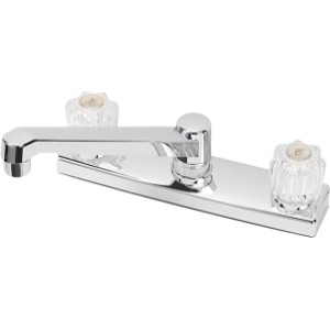 Project Source Project Source 2-Handle Kitchen Faucet, Chrome - 709332 | Lowe's Pro Supply