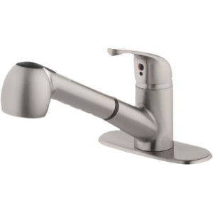 Project Source Project Source Pull-Out Utility Faucet, Stainless Steel - 709342 | Lowe's Pro Supply