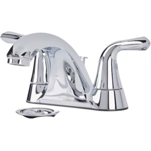 Project Source Project Source Dover 2-Handle Mid-Arc Lavatory Faucet, Chrome - 709404 | Lowe's Pro Supply