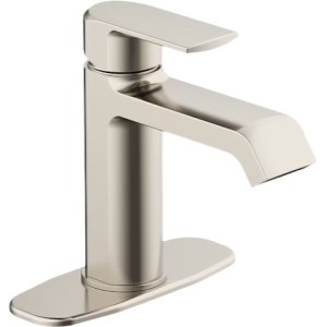 Project Source Project Source Grayford 1-Handle High-Arc Lavatory Faucet, Brushed Nickel - 709409 | Lowe's Pro Supply