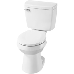 Pro-Flush 2-Piece 1.28 GPF All-in-One Round Toilet, ADA Compliant