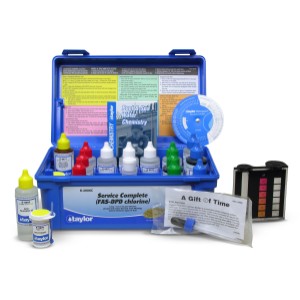 Taylor Test Kit for Chlorine/pH/Alkalinity/Hardness/CYA with 2 oz Bottles - 925264 | Lowe's Pro Supply
