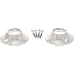 Heavy Duty Chrome Shower Rod Flanges