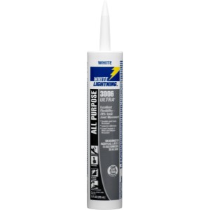 White Lightning 3006 Ultra, Paint and Trim, White Paintable Latex Caulk, 10 oz - 800422 | Lowe's Pro Supply