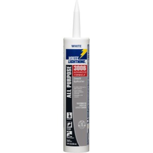 White Lightning 3006 Advanced Formula, Paint and Trim, White Paintable Latex Caulk, 10 oz - 800430 | Lowe's Pro Supply
