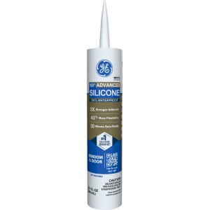 GE Advanced Silicone, Window & Door, White Silicone Caulk, 10.1 oz - 800684 | Lowe's Pro Supply