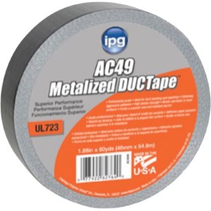 IPG AC49 Metalized DUCTape, 2” X 60 Yard - 808540 | Lowe's Pro Supply