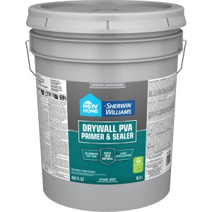 HGTV Home by Sherwin-Williams HGTV Home by Sherwin-Williams Drywall PVA Interior Water-Based Wall and Ceiling Primer, 5-Gallon - 810314 | Lowe's Pro Supply