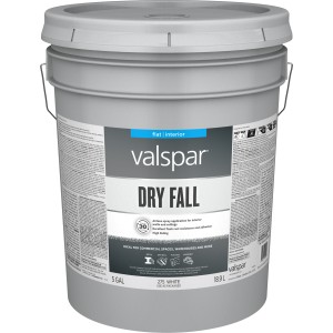 Valspar Dry Fall Professional Flat White Latex Interior Paint, 5-Gallon - 811735 | Lowe's Pro Supply