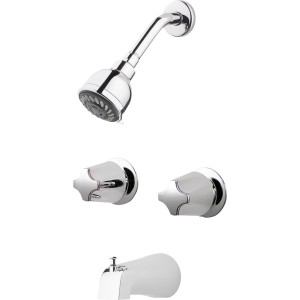 Pfister 2-Handle Chrome Tub/Shower Set 1.8 GPM - 712062 | Lowe's Pro Supply