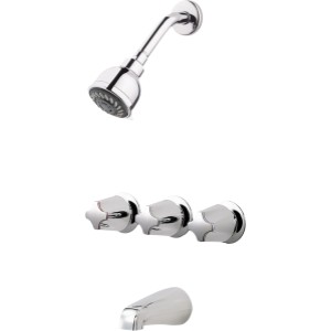 Pfister 3-Handle Chrome Tub/Shower Set 1.8 GPM - 712065 | Lowe's Pro Supply