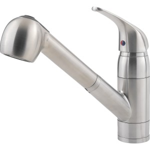 Pfister Pfirst Brushed Nickel Pull-Out Spout Kitchen Faucet