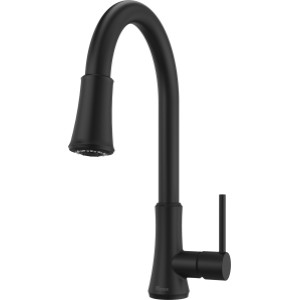 Pfister Pfirst 1-Handle Pull-Down Kitchen Faucet, Matte Black - 712416 | Lowe's Pro Supply