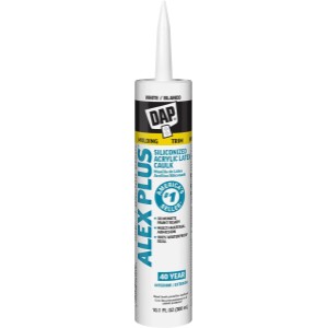 Dap ALEX PLUS Acrylic Latex Caulk Plus Silicone White