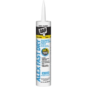 Alex Fast Dry White Caulk 10.1 OZ Cartridge