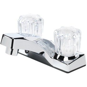 Project Source Project Source Nonmetallic Acrylic 2-Handle Lavatory Faucet, Chrome - 709407 | Lowe's Pro Supply