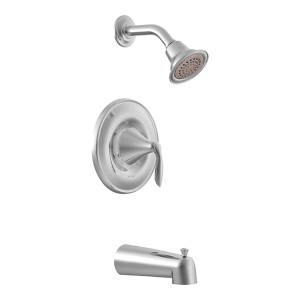 Eva Single-Handle Tub/Shower Faucet, 1.75 GPM, Chrome (Valve Sold Separately)