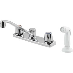 Pfister Pfirst Series Chrome Kitchen Faucet with Spray