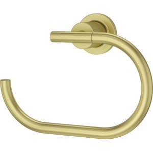 Pfister Pfister Contempra Brushed Gold Single Wall-Mount Towel Ring - 712412 | Lowe's Pro Supply