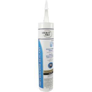 Merit Pro Silicone Caulk White 10.1 oz