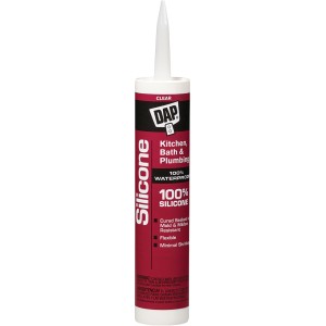 DAP Kitchen & Bath, Silicone Caulk, Clear, 9.8 oz - 800135 | Lowe's Pro Supply