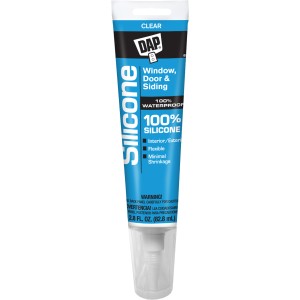 Dap Window and Door Silicone Caulk Clear 2.8 oz