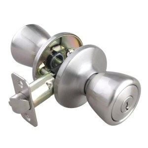 LPS Sourcing Single Cylinder Deadbolt/Tulip Entry Combo Satin Nickel - 550159 | Lowe's Pro Supply