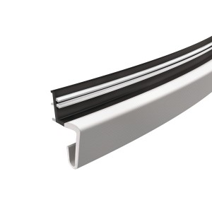 Frost King 6-3/4-ft x 3/4-in x 1/2-in White Aluminum/Vinyl Door Weatherstrip - 615135 | Lowe's Pro Supply