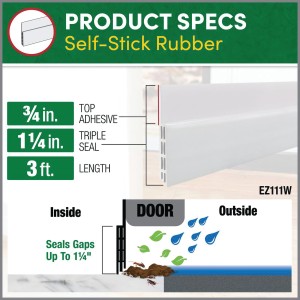 Frost King 36-in White Interior Door Sweep - 615301 | Lowe's Pro Supply
