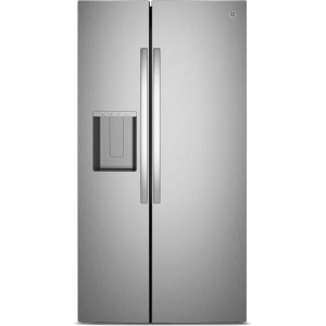 GE Side-by-Side Refrigerator, 36 in, 27.9 cu ft, In-Door Icemaker, ADA, Energy Star, Stainless Steel - 280051 | Lowe's Pro Supply