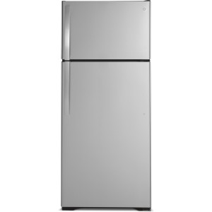 GE Top-Freezer Refrigerator, 28 in, 17.5 cu ft, Stainless Steel - 280373 | Lowe's Pro Supply