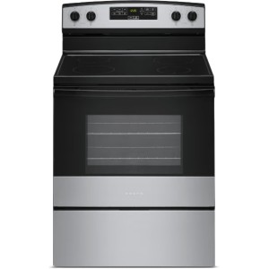 Amana Smooth-Top Electric Range, 30"W, 4.8 cu ft, Freestanding, Stainless Steel - 290031 | Lowe's Pro Supply