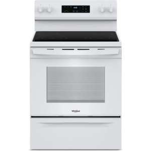 Whirlpool Smooth-Top Electric Range, 30"W, 5.3 cu ft, Freestanding, Energy Star, White - 290032 | Lowe's Pro Supply