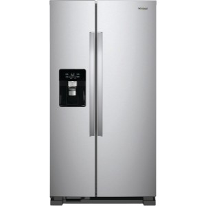 Side-by Side Refrigerator, 33 in, 21 cu ft, ADA, Stainless