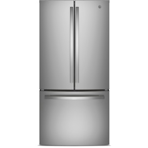 GE French Door Refrigerator, 33 in, 24.7 cu ft, Icemaker, Energy Star, Stainless Steel - 299123 | Lowe's Pro Supply